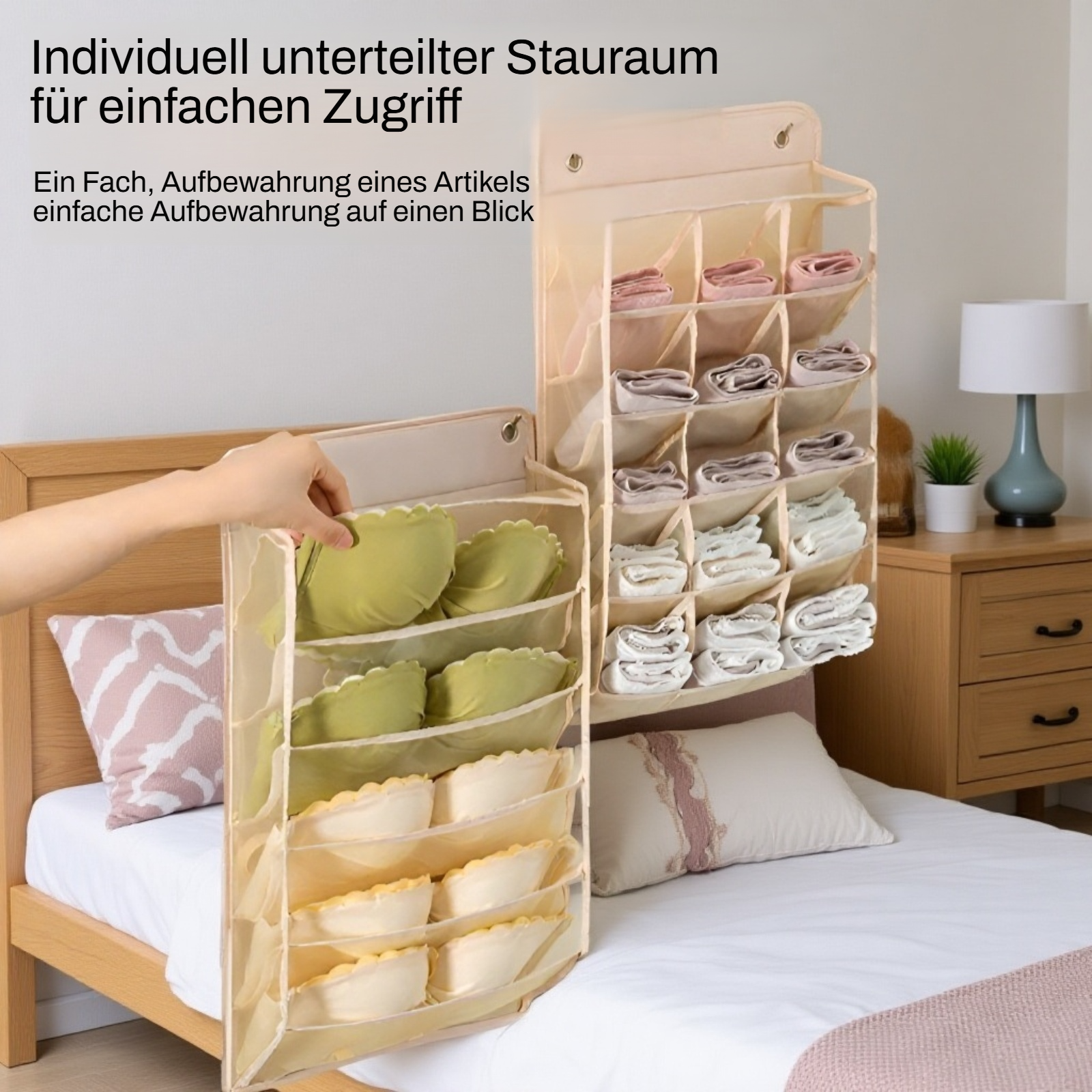 Hängende Aufbewahrungstasche für Unterwäsche