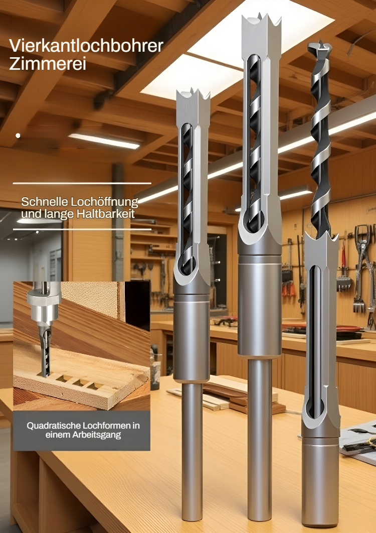 Quadratloch-Bohrwerkzeug für präzise quadratische Bohrungen