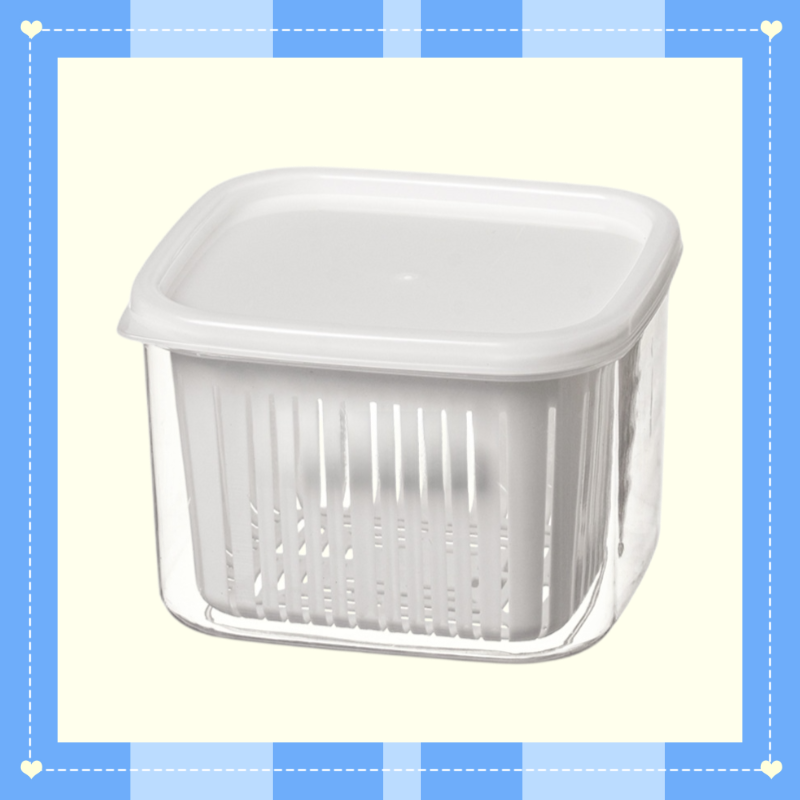 Abtropf- und Frischhaltebox für Frühlingszwiebeln, Ingwer und Knoblauch