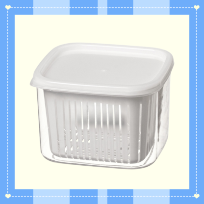 Abtropf- und Frischhaltebox für Frühlingszwiebeln, Ingwer und Knoblauch