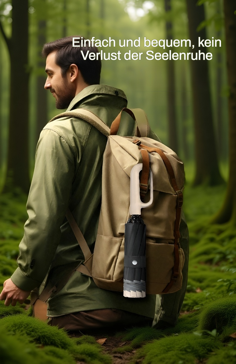 Leichter und tragbarer Sonnen- und Regenschirm