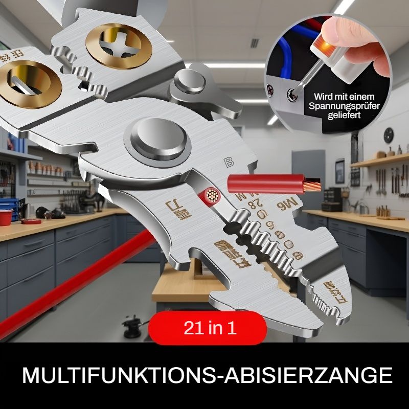 21-in-1 Multifunktionale 7-Zoll Abisolierzange für Elektriker