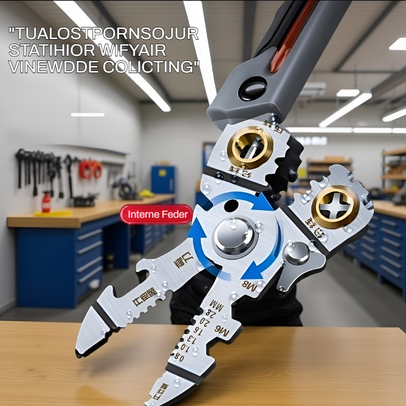 21-in-1 Multifunktionale 7-Zoll Abisolierzange für Elektriker