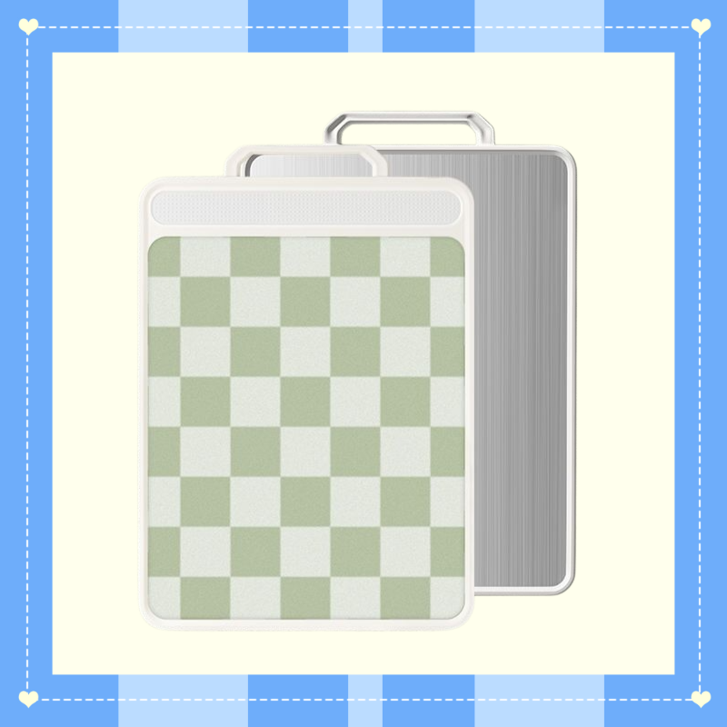 Doppel-Seiten Anti-Schimmel und antibakterielles Schneidebrett aus Edelstahl