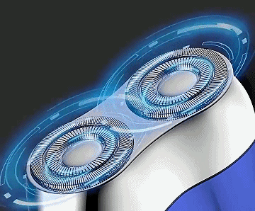 Schnelles und einfaches Rasieren mit Doppelkopf-Technologie