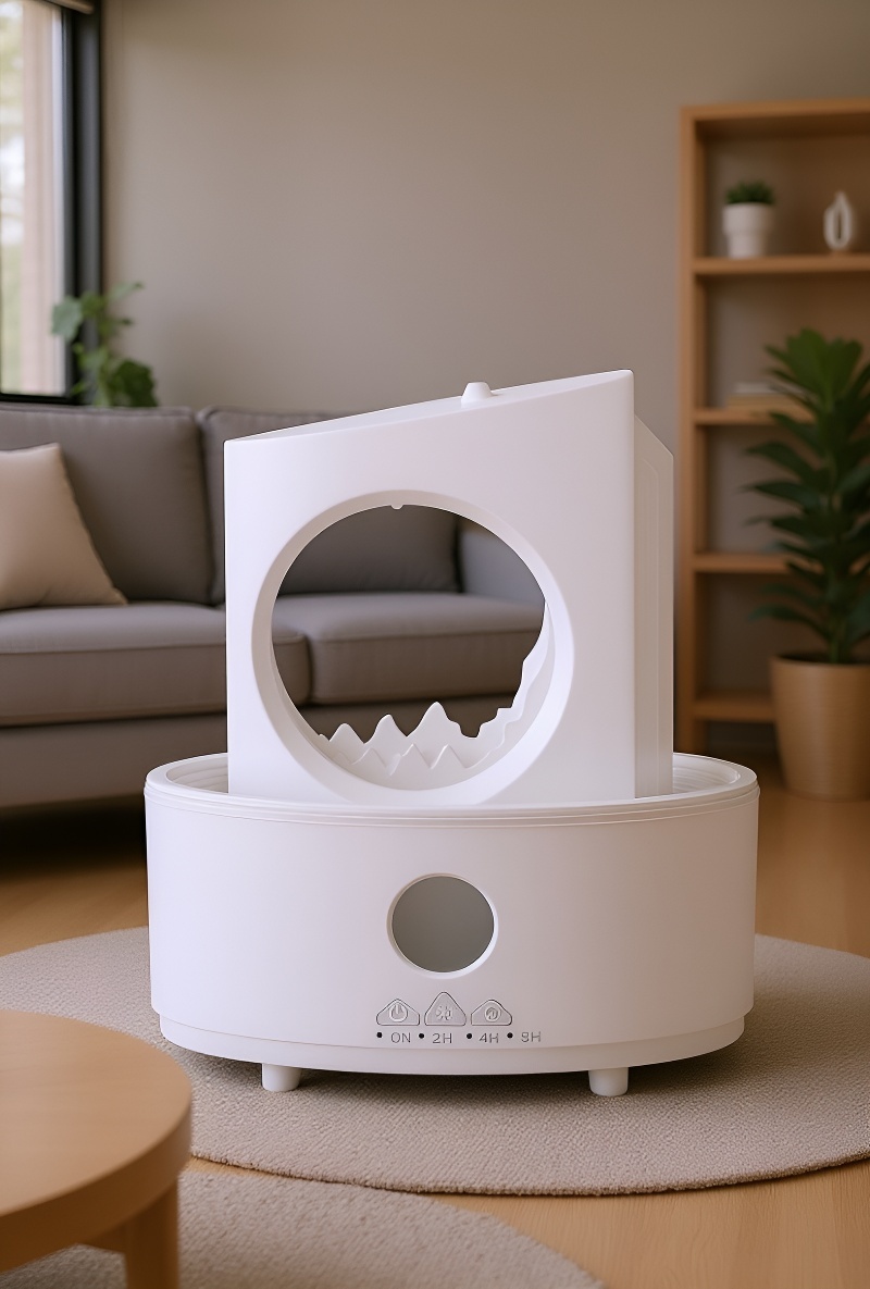 Mond Luftbefeuchter und Diffusor erzeugt entspannende Atmosphäre