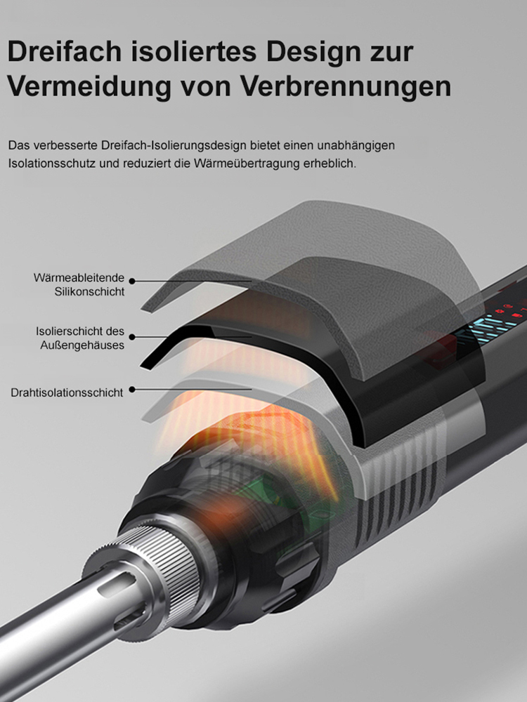 [Uni Stuttgart Entwickelt] 3-in-1 Profi-Lötstift – 1s Schnellheizung, 160-500°C Präzisionskontrolle, ESD-Schutz für Elektronik & Haushalt ⚡🔧