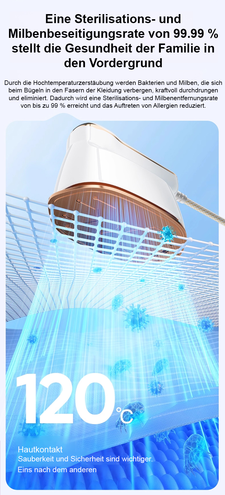 Faltenfreie Kleidung dank effizientem Handbügeleisen