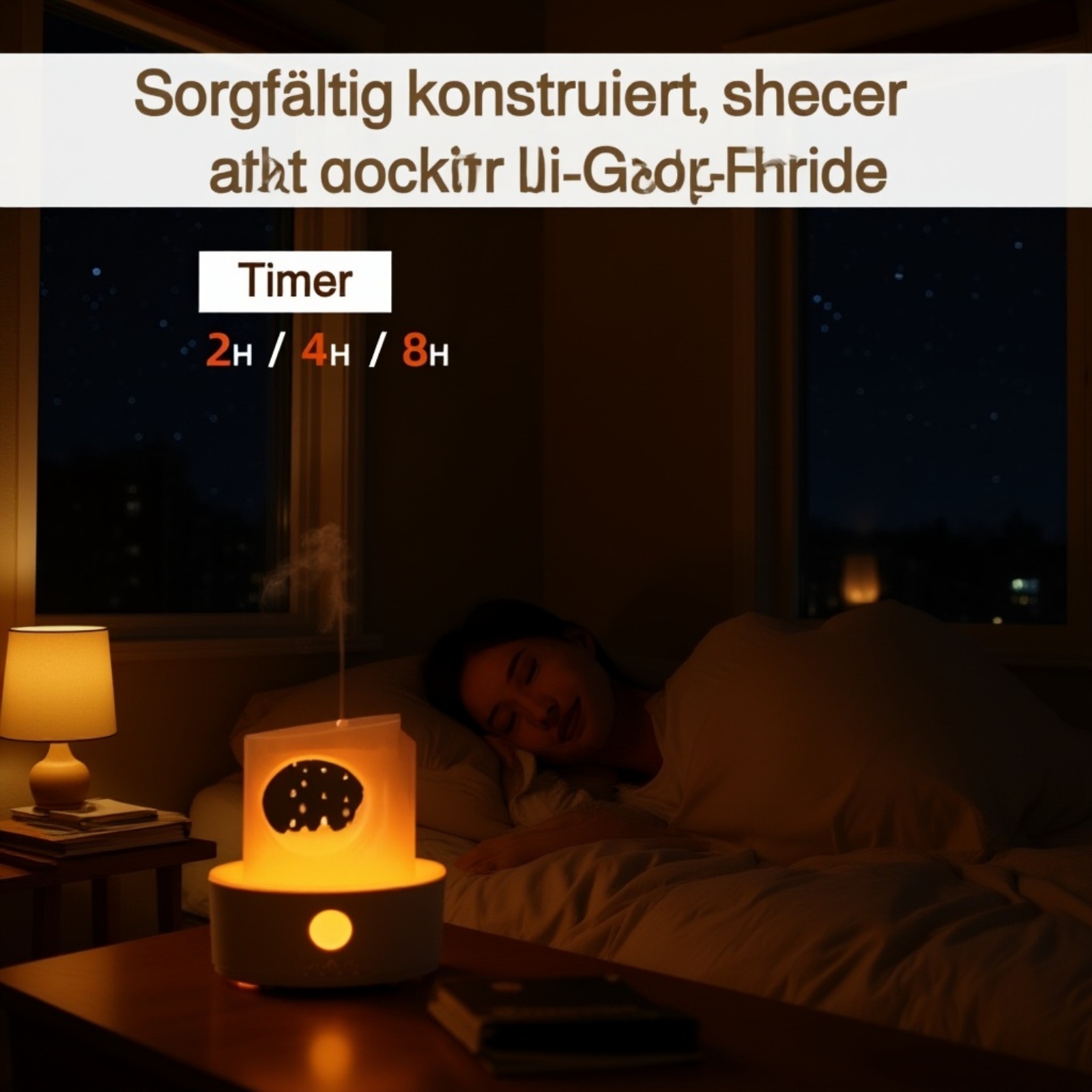 Duftdiffusor in Mondform für ätherische Öle