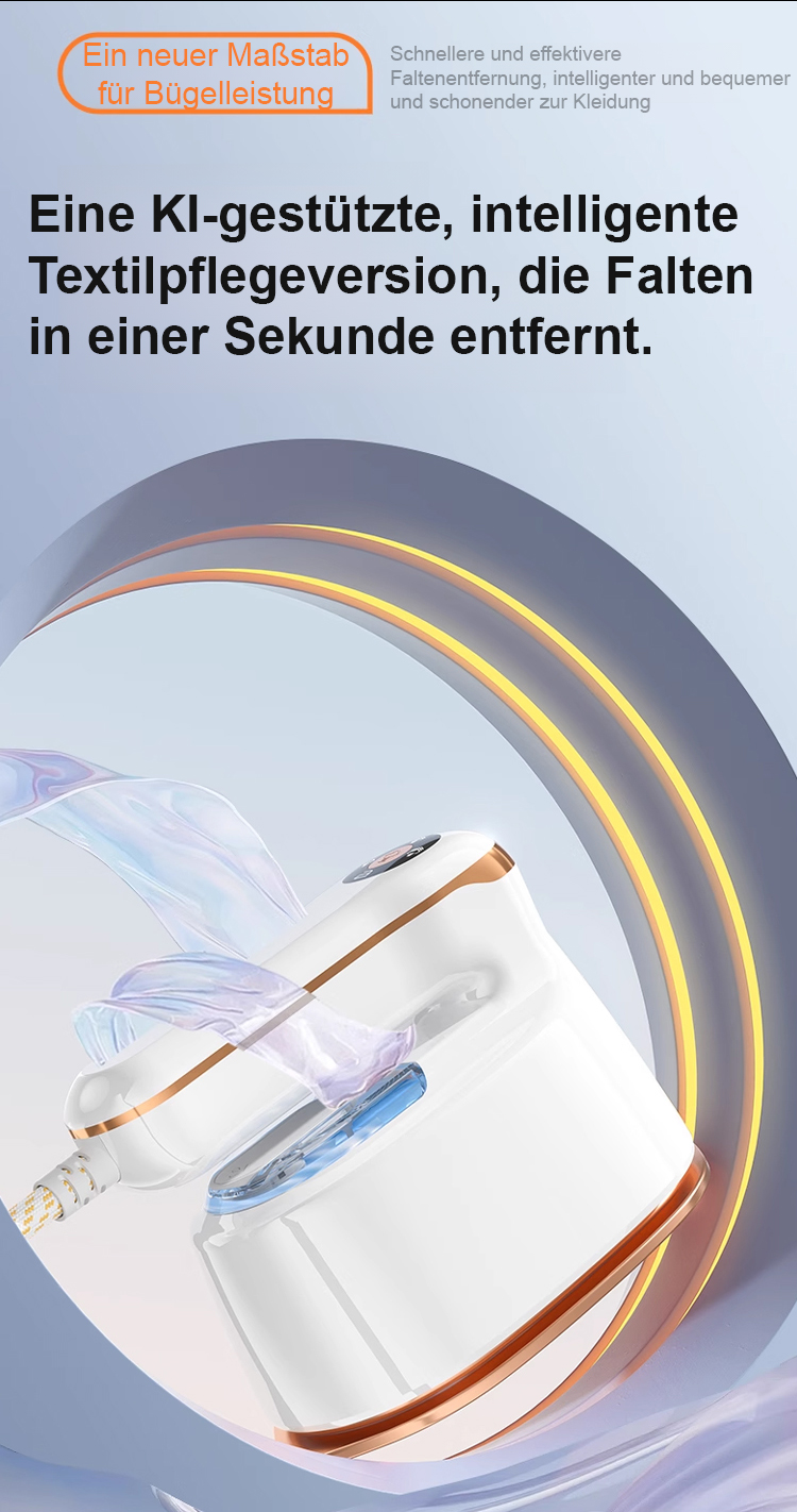 Kompaktes Handbügeleisen für schnelles Bügeln zuhause und unterwegs
