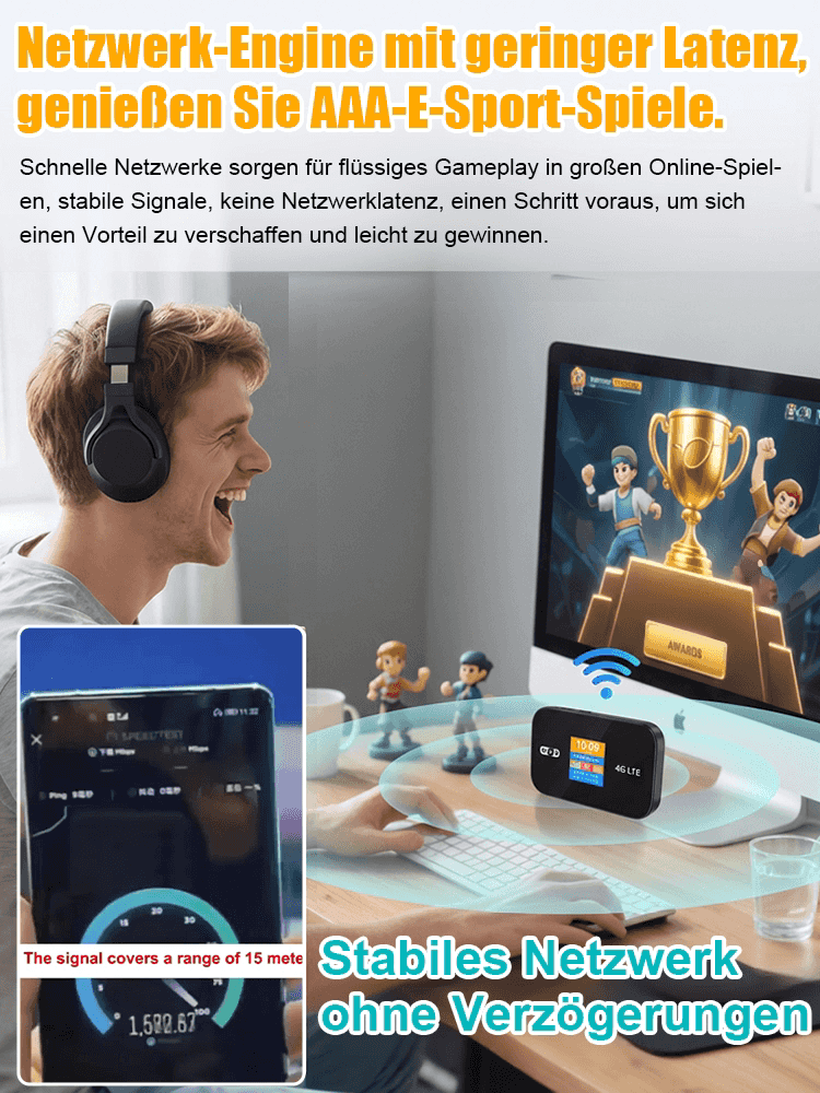 TUM-Forschung & TÜV-zertifiziert: 5G mobiler WLAN-Router, einmalig zahlen, lebenslang gratis Surfen!