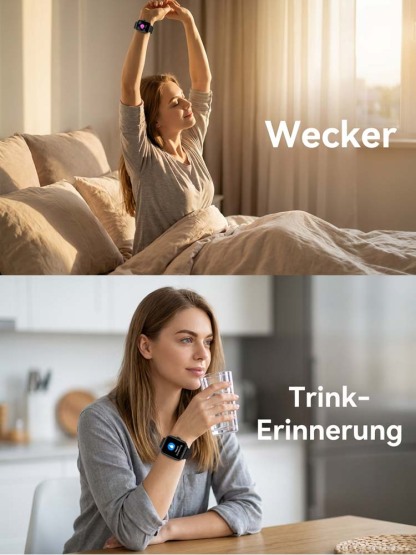 VitalGuard Pro Smartwatch | 24h EKG und Sturzerkennung für Senioren | Deutscher Präzisionssensormit GPS ❤️⌚