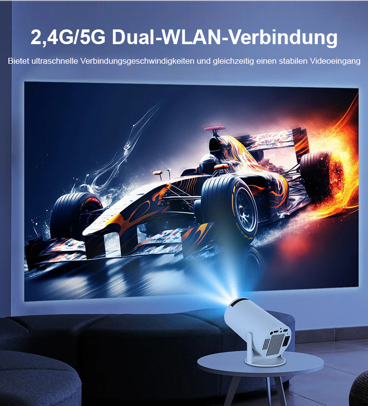 Magcubic 4K+ Projektor im Einsatz beim Gaming