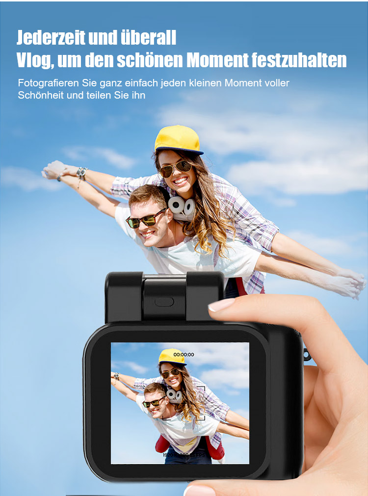 Kompakte HD Digitalkamera in der Hand