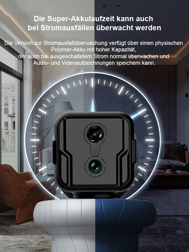 Smarte KI Sicherheitskamera Pro | 5 Jahre Akkulaufzeit | Ohne WLAN und Kabel | Deutsche Ingenieurskunst 🛡️🔋