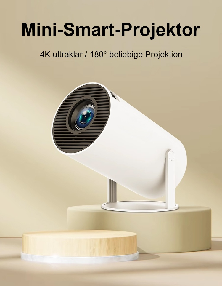 Magcubic 4K+ Projektor mit Autofokus-Korrektur in moderner Optik