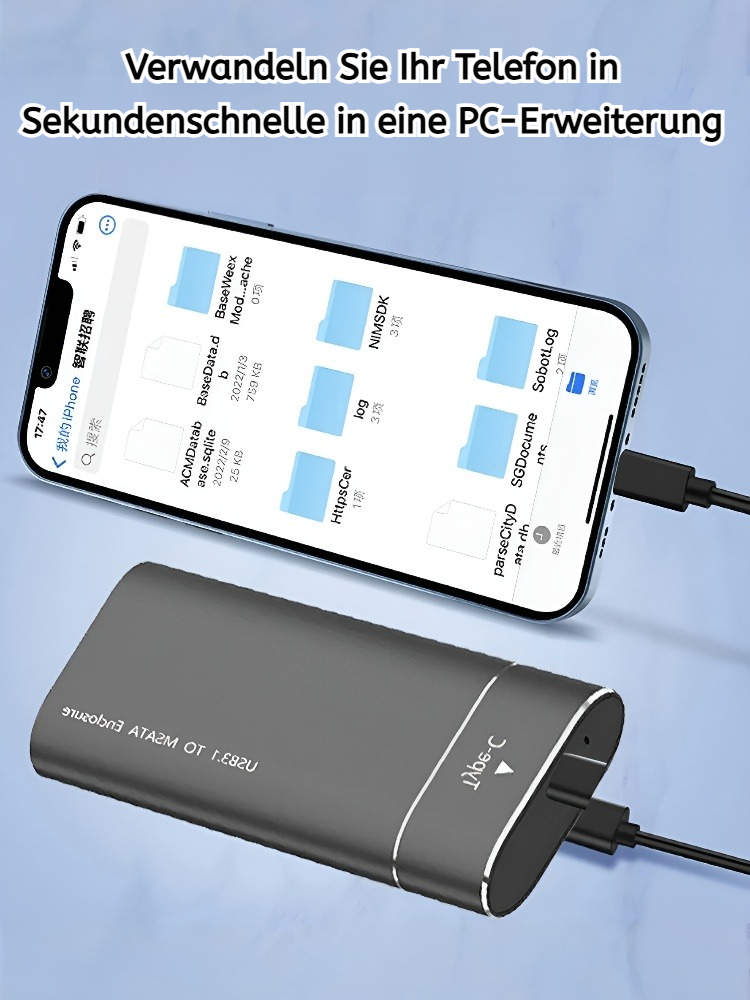 【Hafen Hamburg Lagerverkauf】Mobile 16TB SSD | Militärstandard IP65 | 950MB/s Blitzgeschwindigkeit ✨