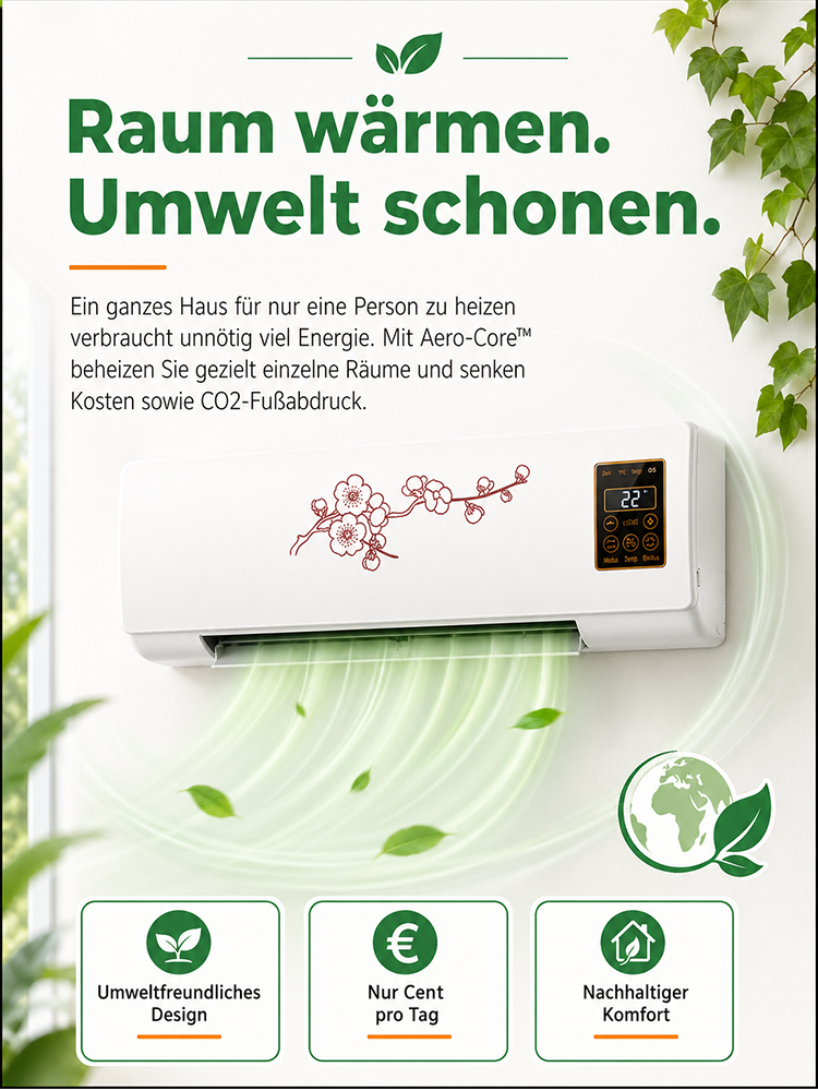 ⭐ Wandklimagerät nach CE und GS ⭐ Tragbare Klimastation mit Filter Kühlen und Heizen ohne Bohren geprüfte Sicherheit keine Wandschäden