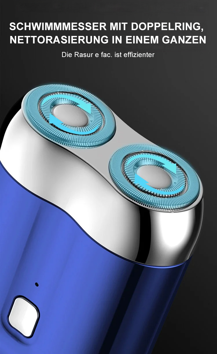 Kompakter Rasierer für unterwegs und Zuhause