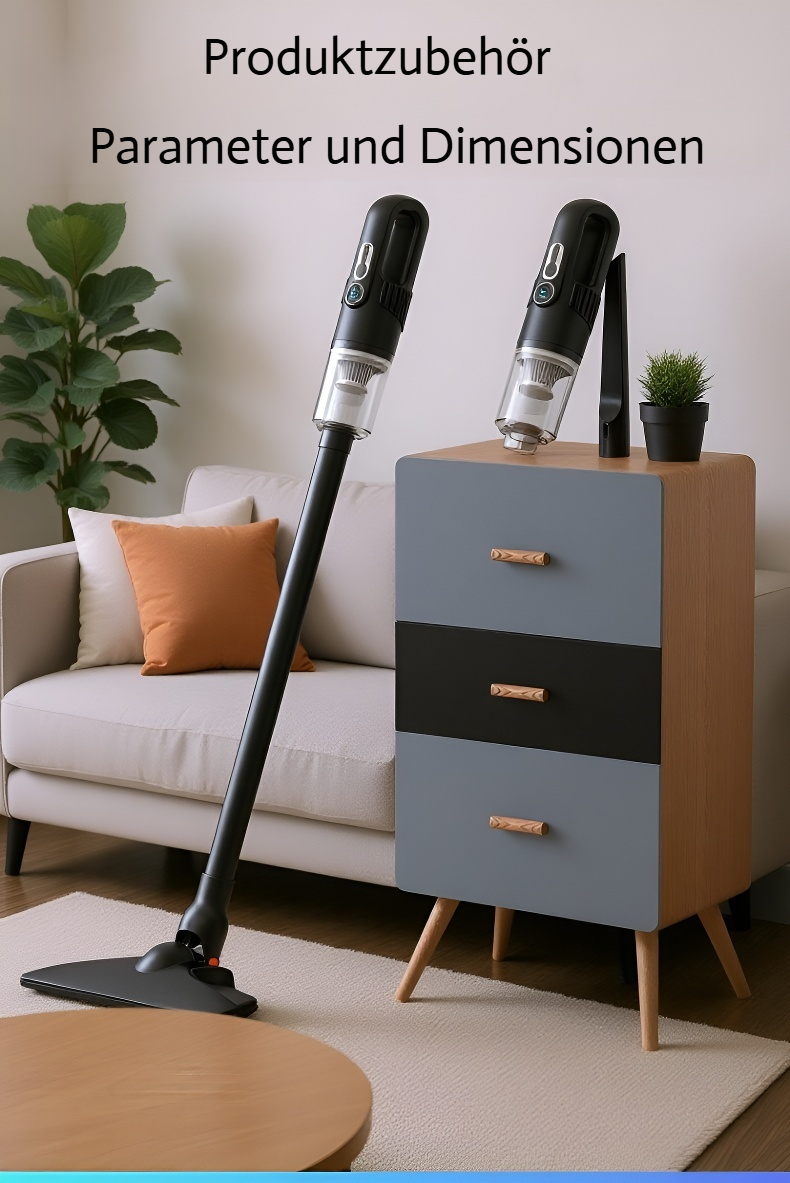 Multifunktionaler Staubsauger für verschiedene Oberflächen