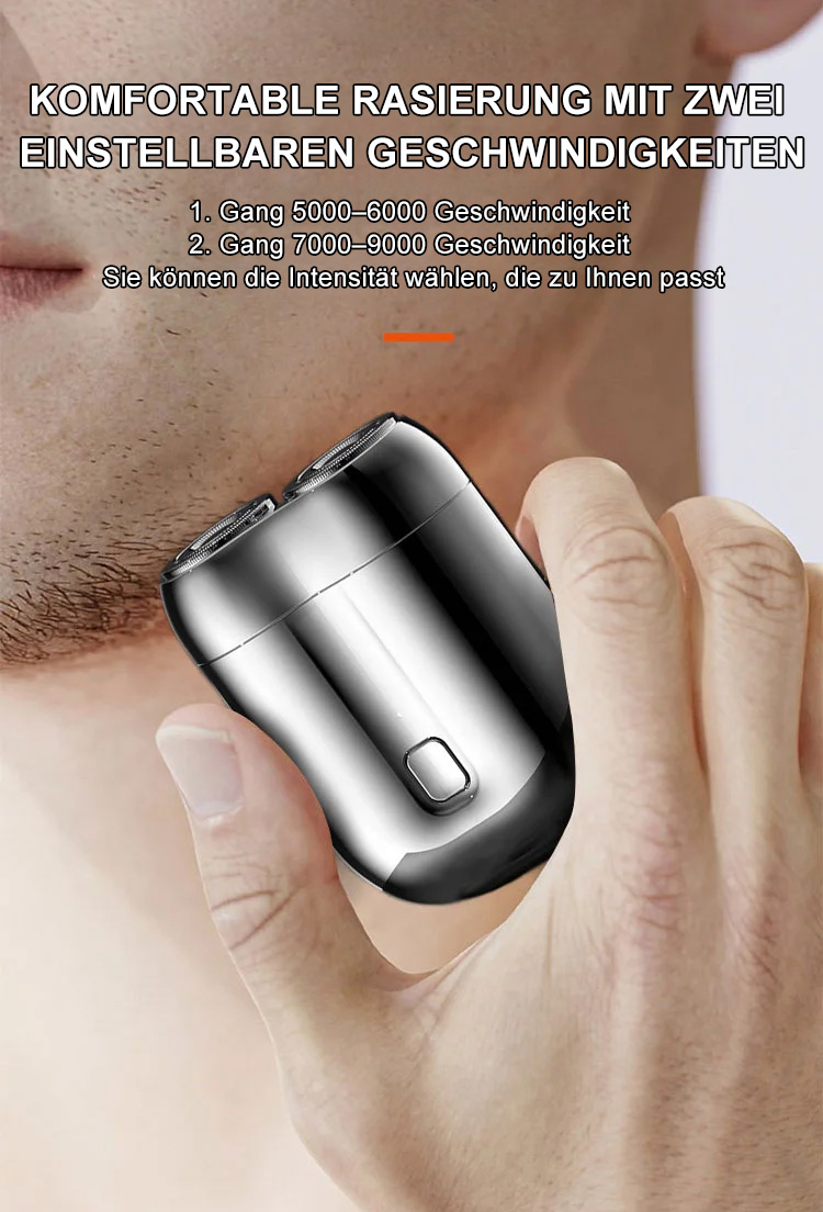 Elegantes Design – Mini Elektrorasierer für Männer