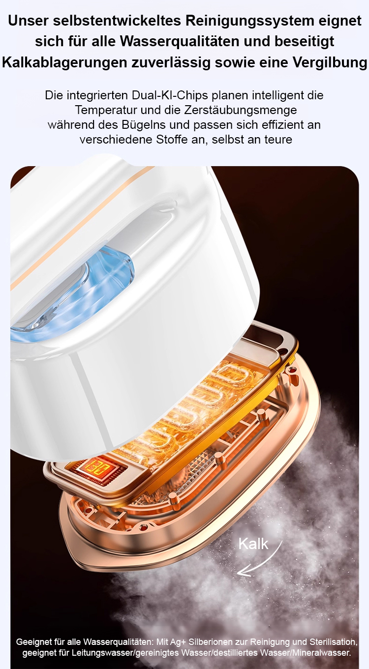 Handbügeleisen mit schneller Aufheizfunktion