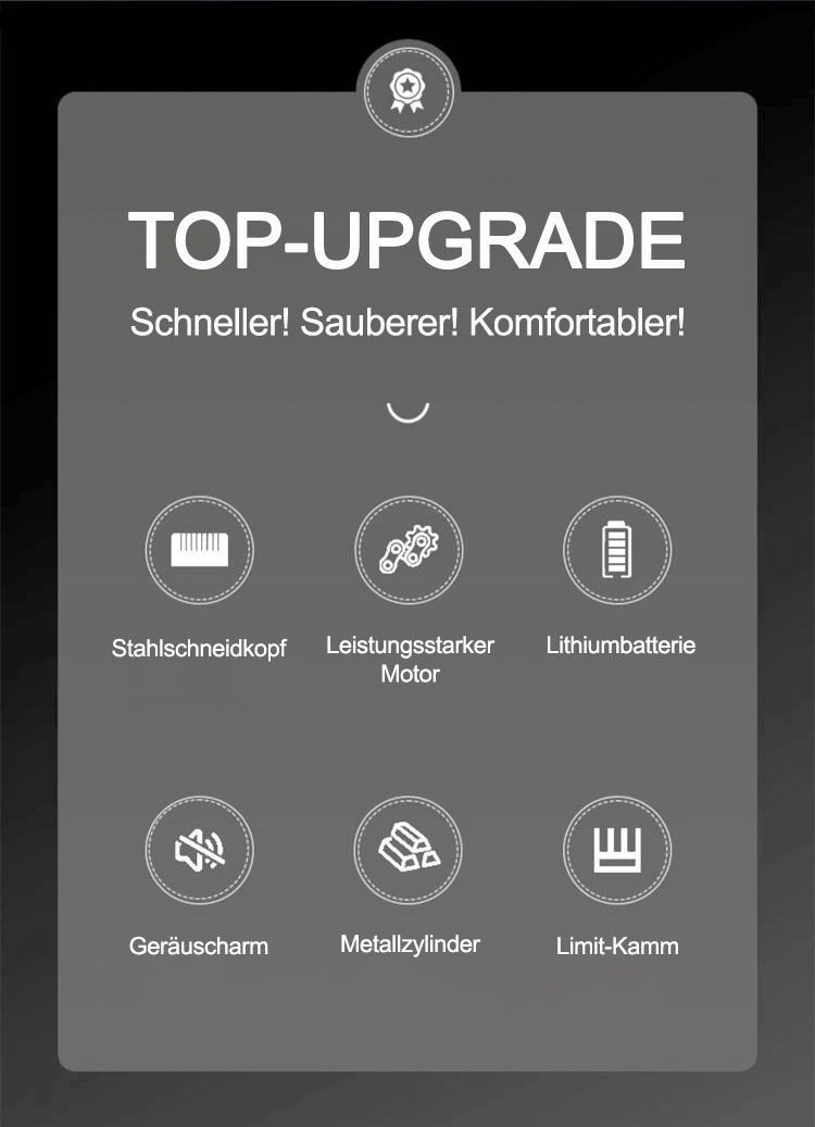 Leicht zu reinigen: Elektrorasierer mit abnehmbarem Kopf