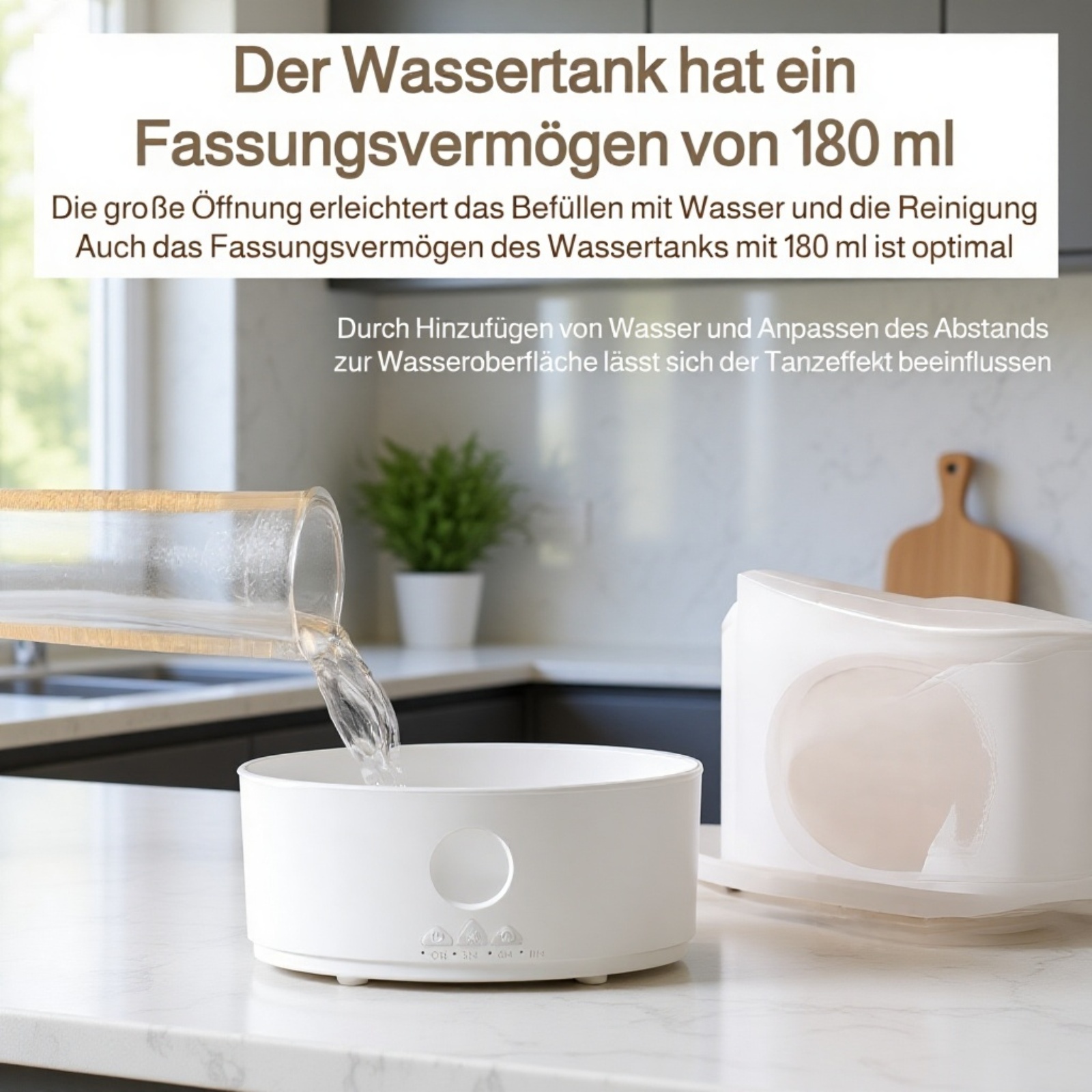 Stilvoller Luftbefeuchter mit sanftem LED-Licht