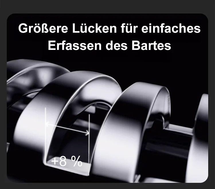 Elektrischer Rasierer leicht zu reinigen