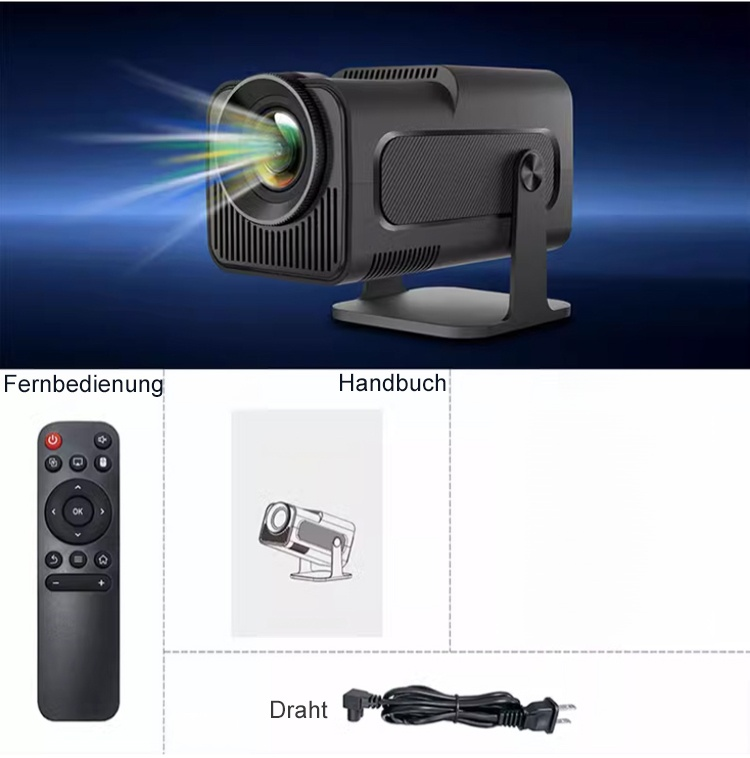 Heimkino-Setup mit automatischem Fokus Projektor