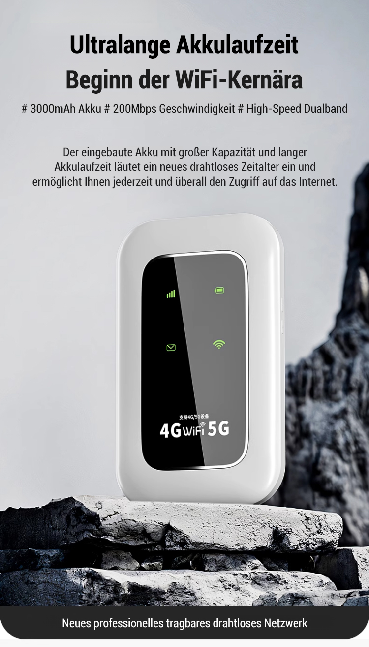 Mobiler WLAN-Router für mehrere Geräte gleichzeitig