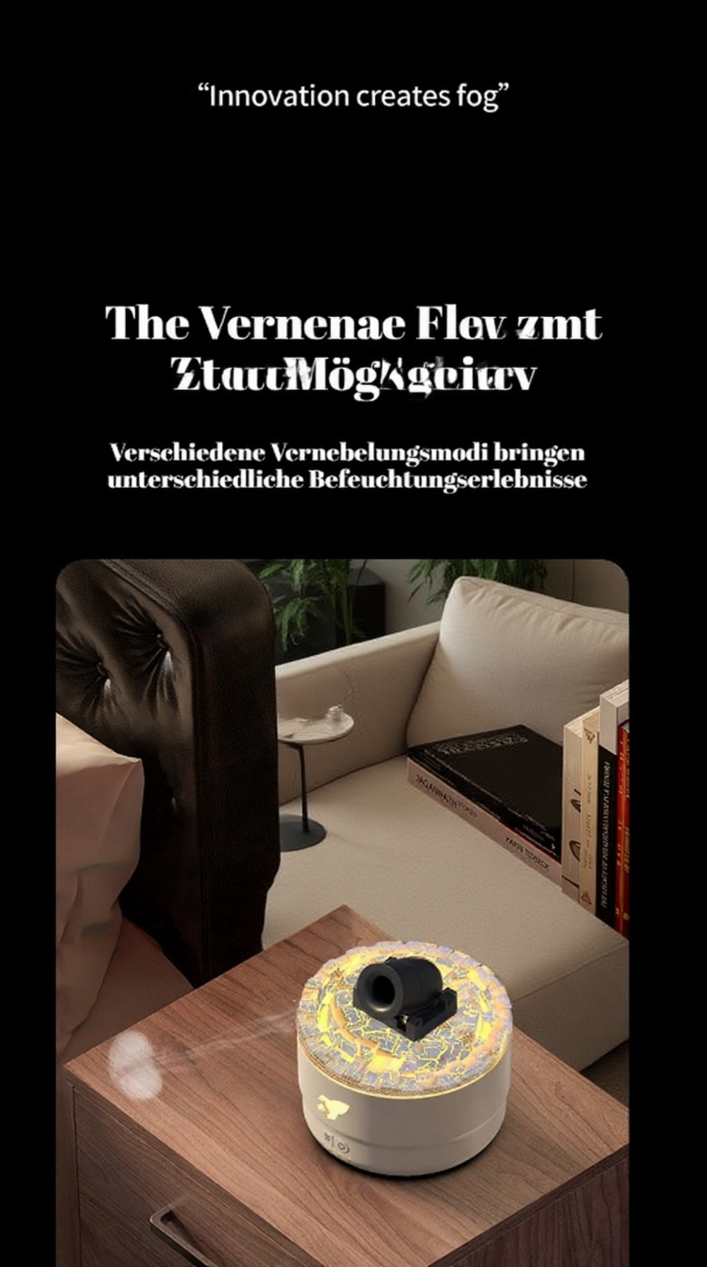 Einfache Bedienung des großen Diffusors für Zuhause