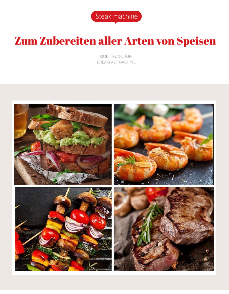 Grillgerät für Paninis und Fleisch im kompakten Design