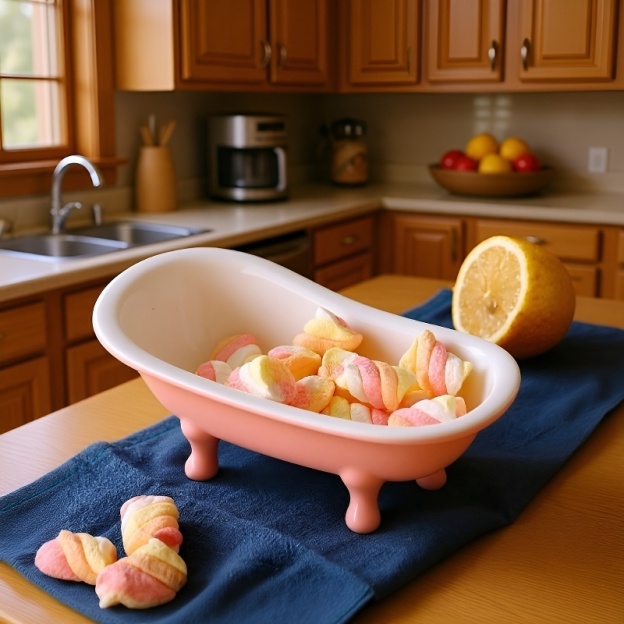 Bol desert ceramic drăguț în formă de cadă mică