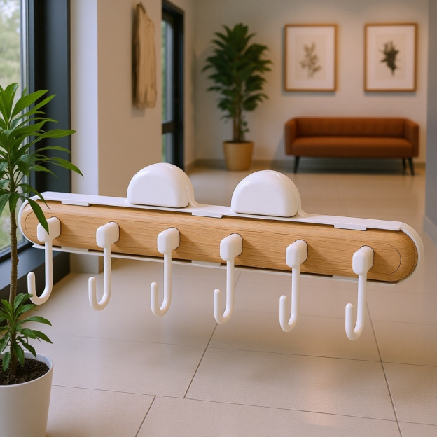 Agățător cu ventuză, montaj rapid fără găuri, nu lasă urme, pentru bucătărie