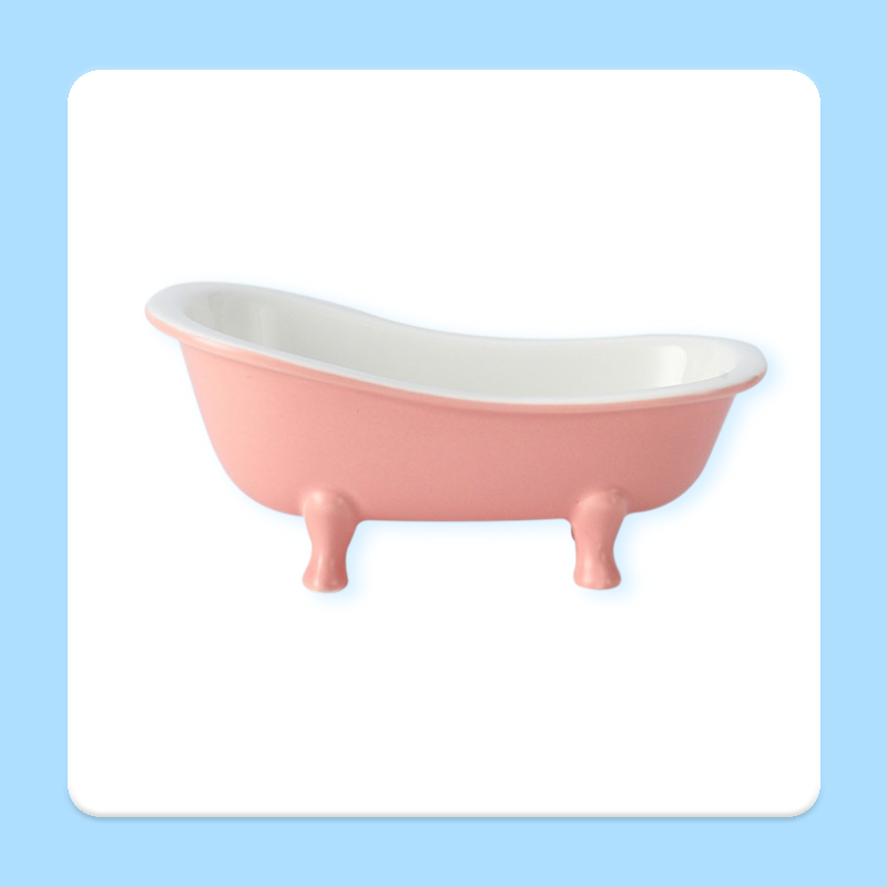 Bol desert ceramic drăguț în formă de cadă mică