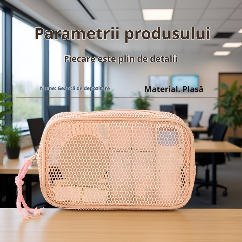 Geantă de depozitare pentru cosmetice și produse de îngrijire, capacitate mare