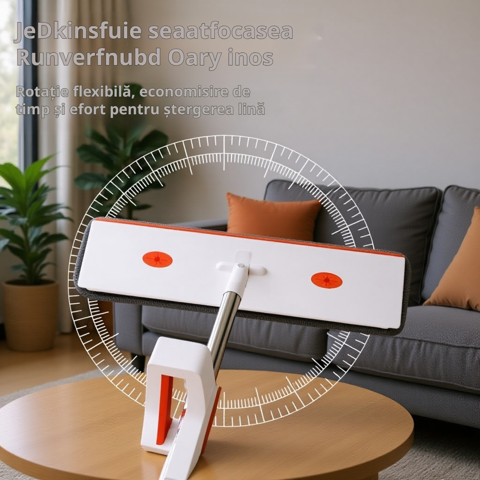 Mop inovator cu pulverizare, multifuncțional, spălare fără mâini, artefact de curățare pentru casă