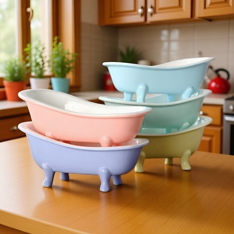 Bol desert ceramic drăguț în formă de cadă mică