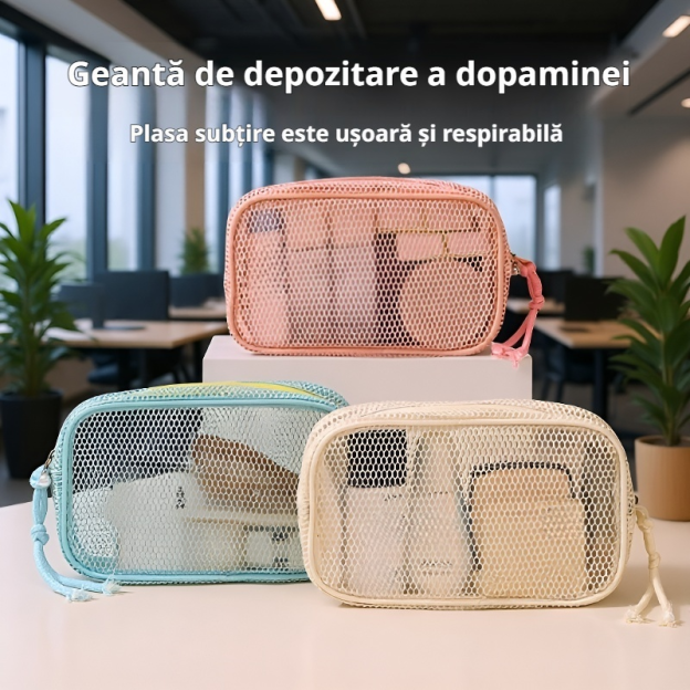Geantă de depozitare pentru cosmetice și produse de îngrijire, capacitate mare