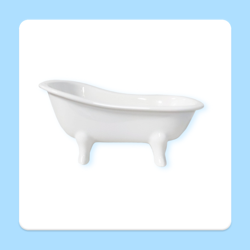 Bol desert ceramic drăguț în formă de cadă mică