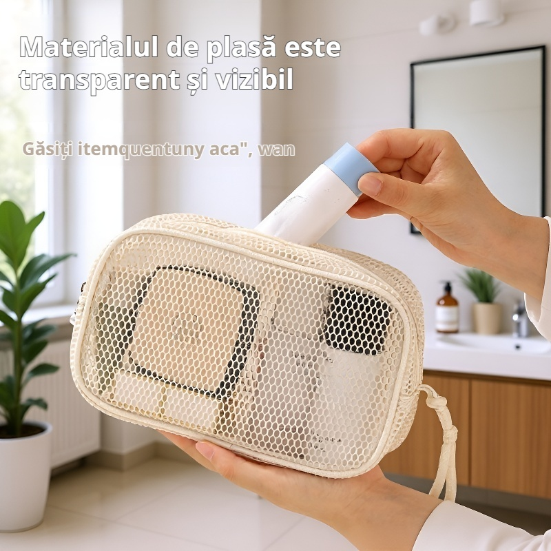 Geantă de depozitare pentru cosmetice și produse de îngrijire, capacitate mare