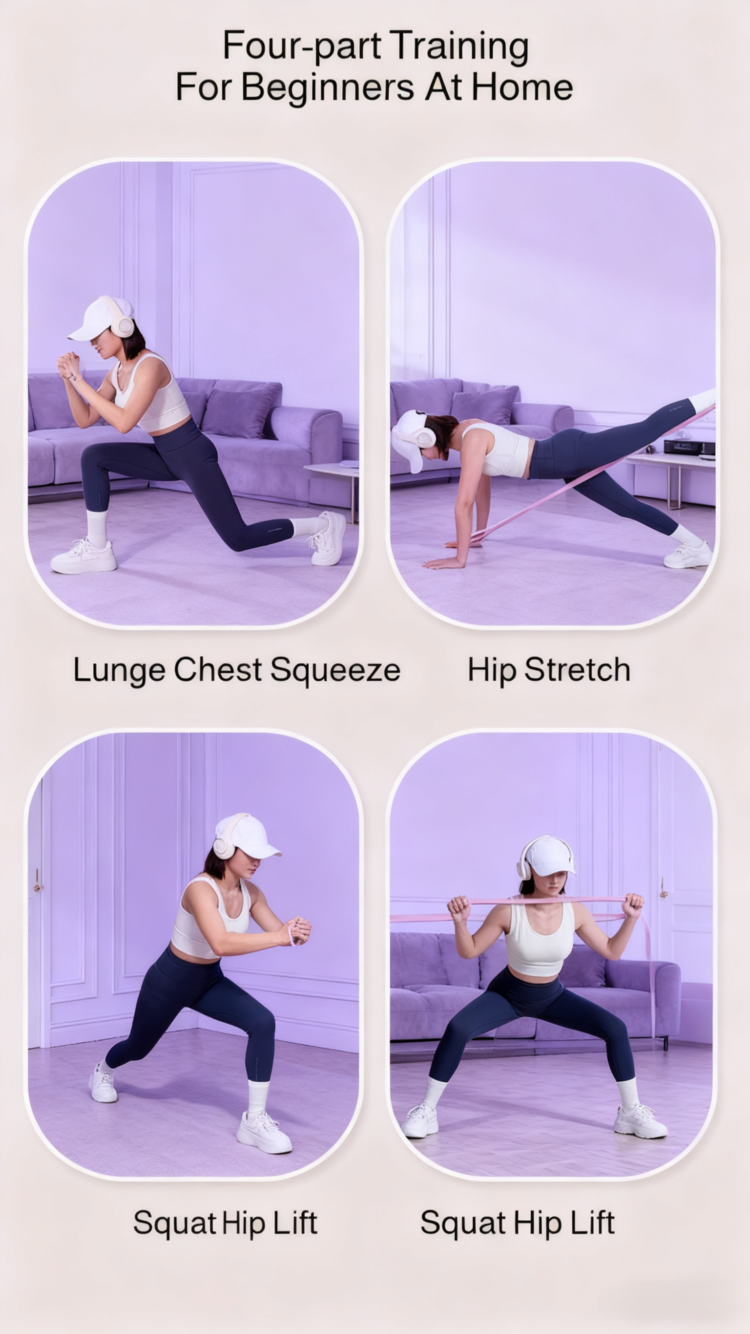 Flexible resistance bands for beginners and pros