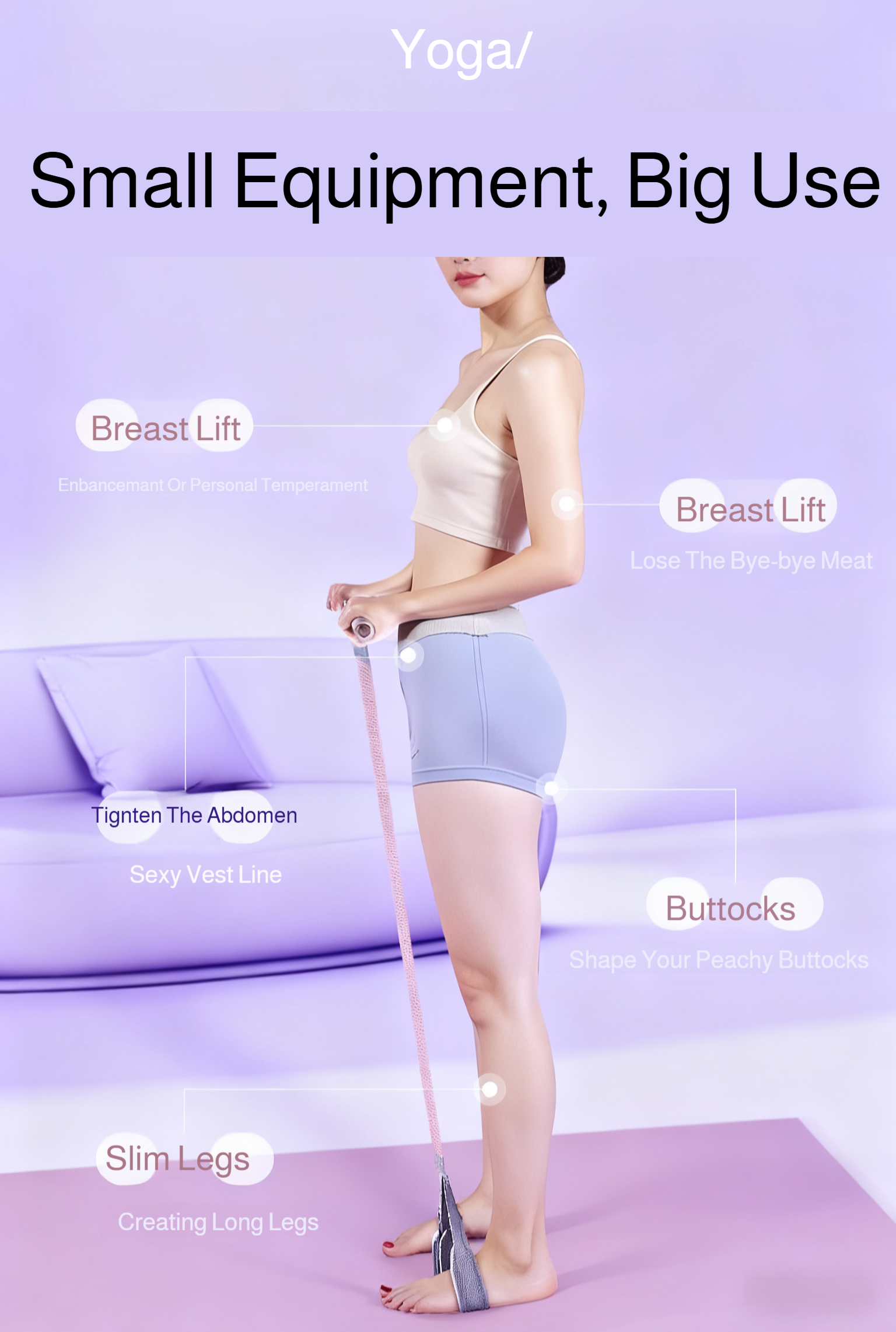 Home workout with leg and ab slimming exerciser