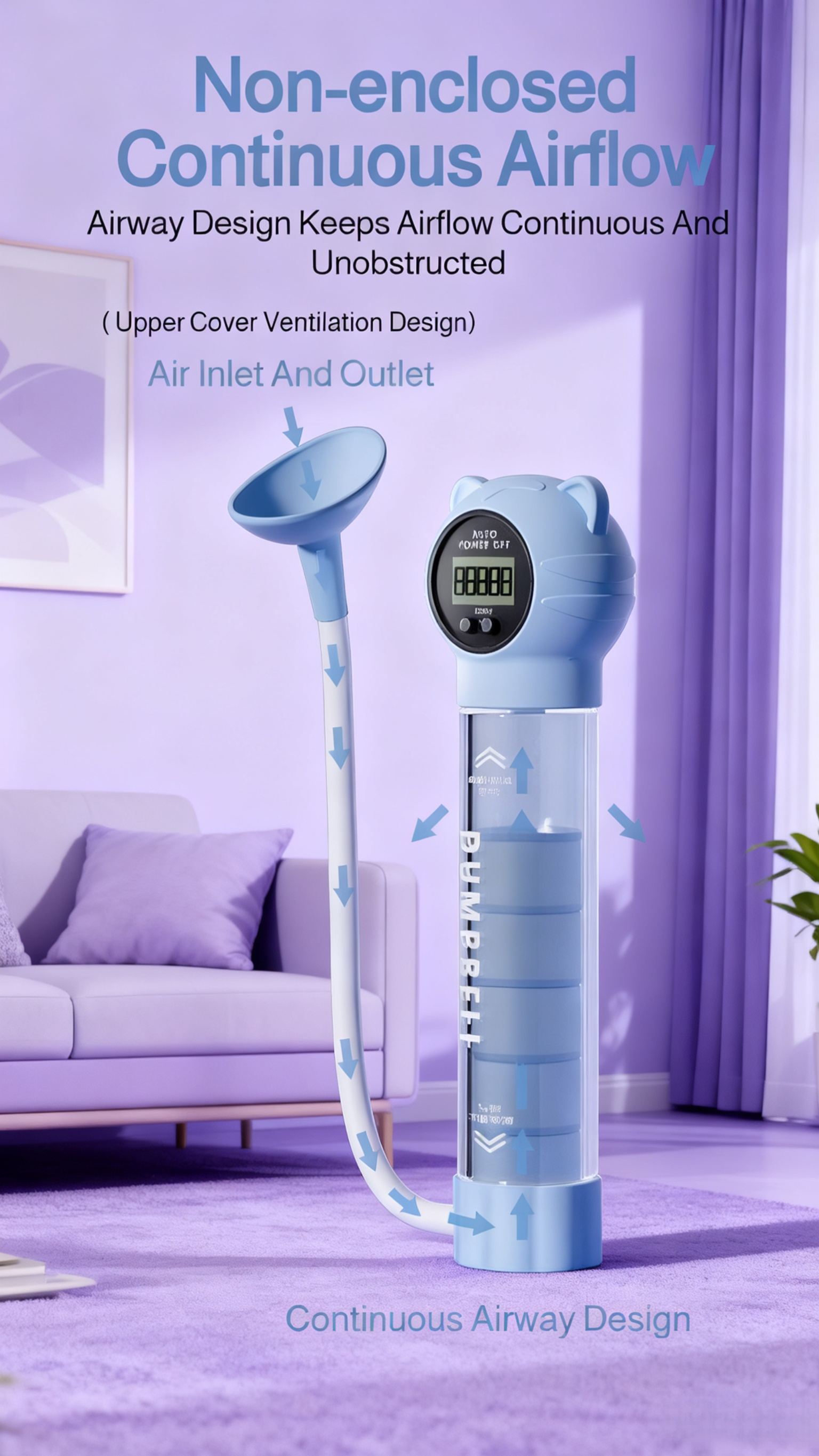 Modern design of Counting Dumbbell with breathing function