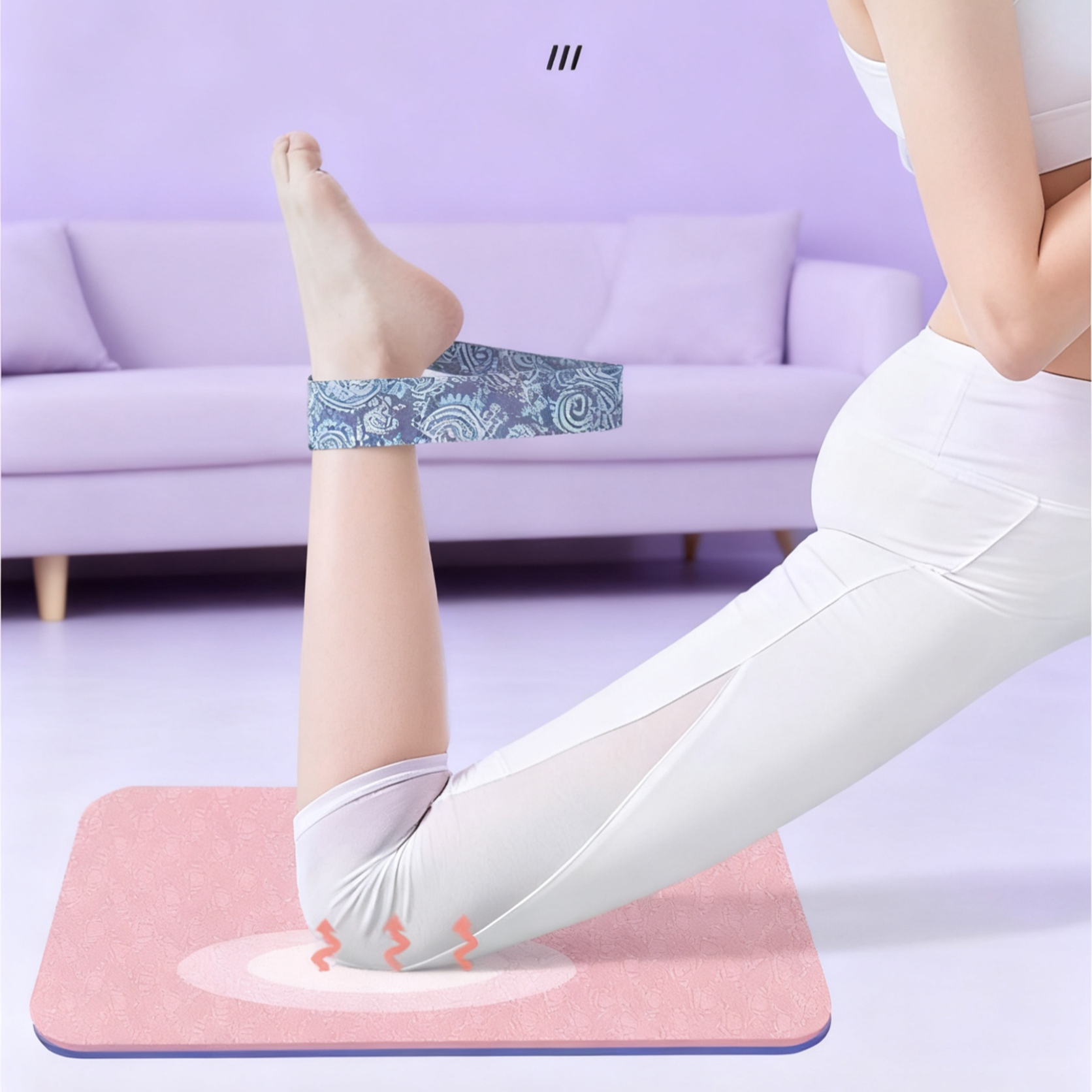 Small Plank Support Pad Fitness Exercise Yoga Mat