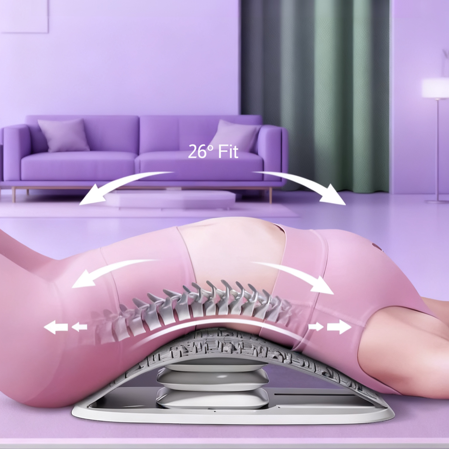 Magnetic Lumbar Traction Massager with Airbag