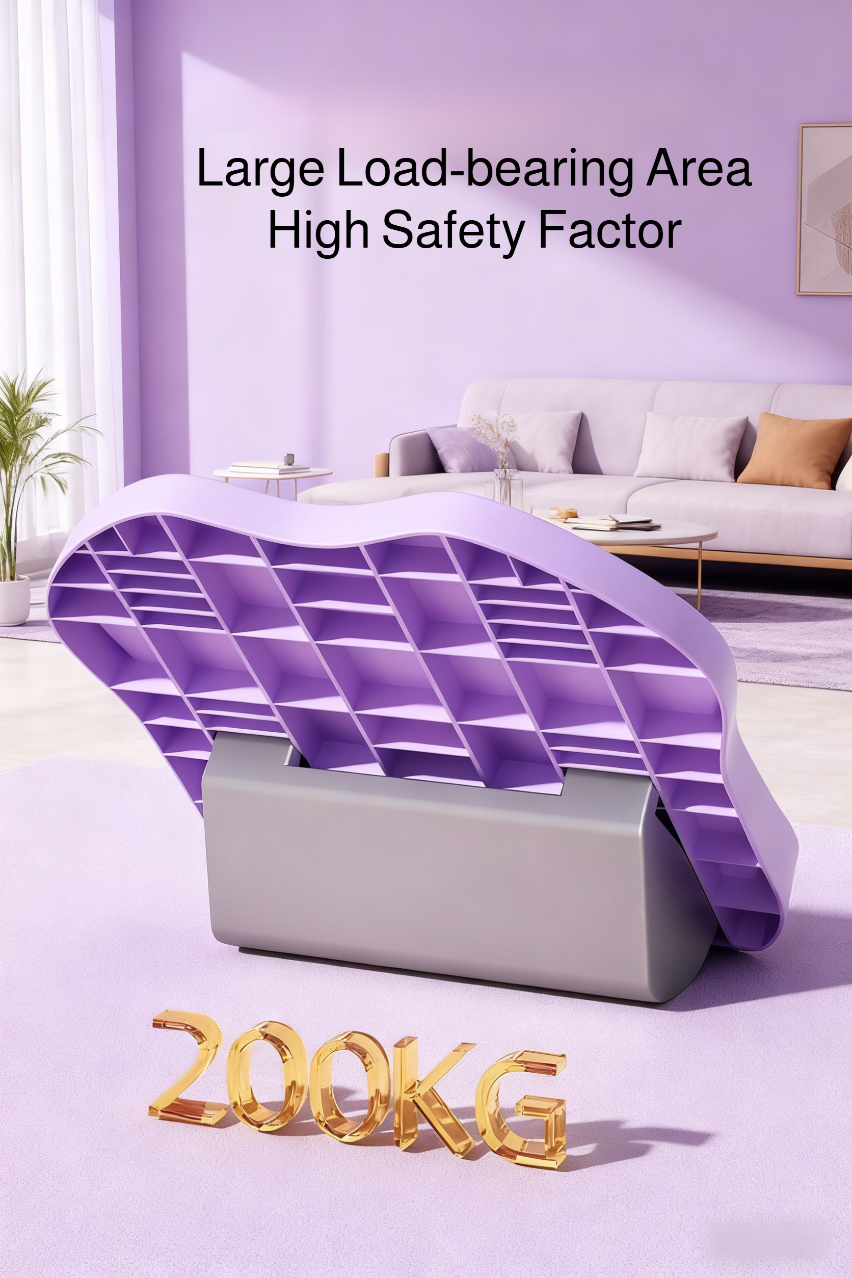 Sturdy and safe folding yoga stretch board