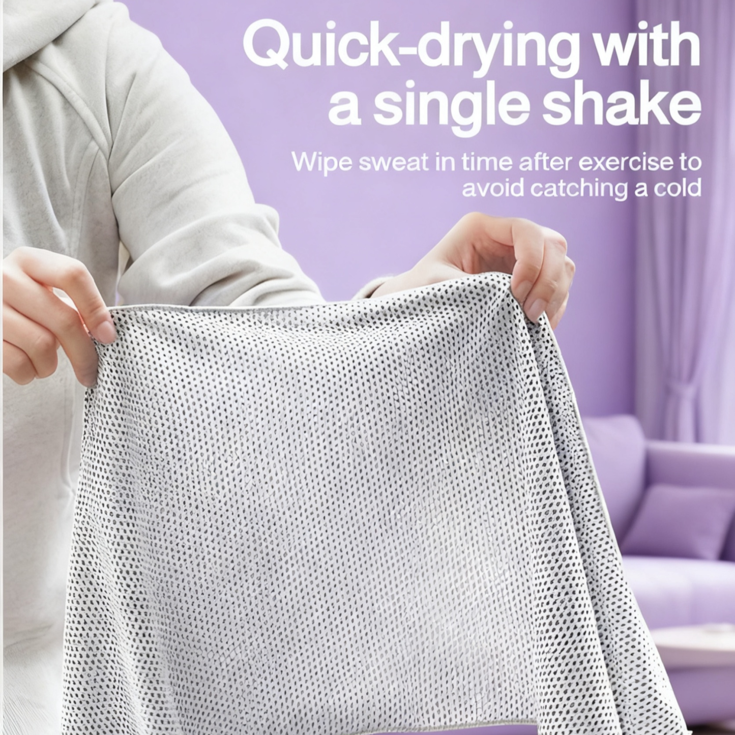  Portable Quick-Dry Sweat-Absorbing Sports Towel