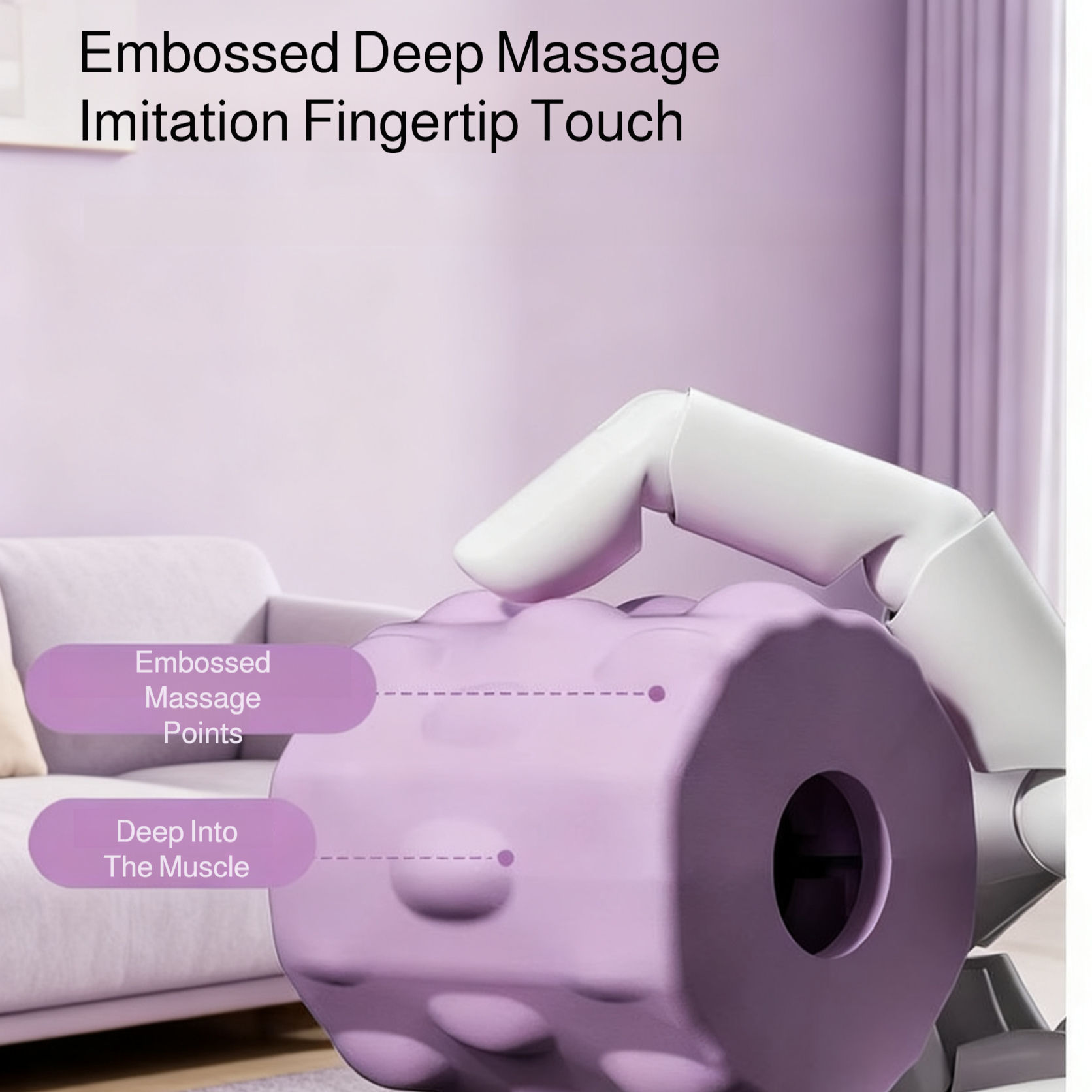 Five-Row Yoga Roller Massage Stick